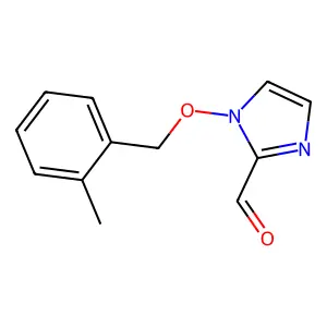 1-[(2-methylbenzyl)oxy]-1H-imidazole-2-carbaldehyde structure