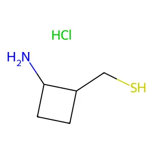 [(1R,2R)-2-aminocyclobutyl]methanethiolhydrochloride structure