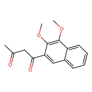 1-(3,4-Dimethoxy-2-naphthalenyl)-1,3-butanedione structure