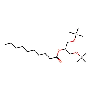 1,3-bis(trimethylsilyloxy)propan-2-yl decanoate structure