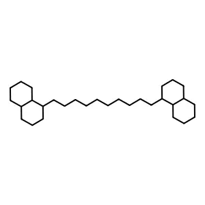 1,10-Di-(decahydro-1-naphthyl)decane structure