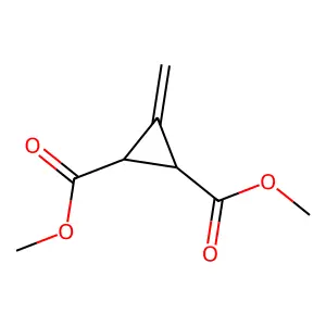 1,2-dimethyl 3-methylidenecyclopropane-1,2-dicarboxylate structure