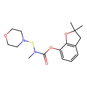 N-(Morpholinosulfenyl)carbofuran structure