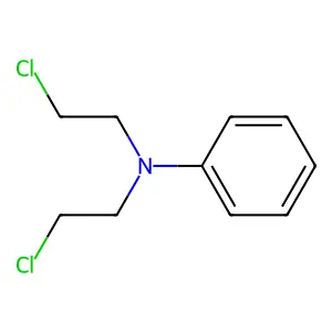 N,N-Bis(2-chloroethyl)aniline structure