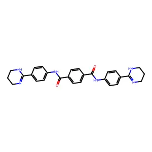 Terephthalanilide, 4',4''-bis(1,4,5,6-tetrahydro-2-pyrimidinyl)- structure