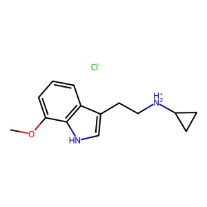 N-Cyclopropyl-7-methoxy-1H-indole-3-ethanamide hydrochloride structure