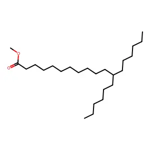 12-Hexyloctadecanoic acid methyl ester structure