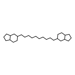 1,10-Di(5'-hexahydroindanyl)decane structure