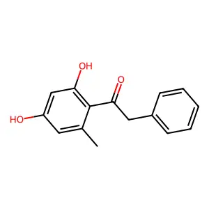 1-(2,4-dihydroxy-6-methylphenyl)-2-phenylethanone structure
