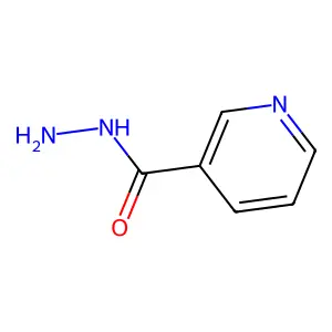 Nicotinic acid hydrazide structure