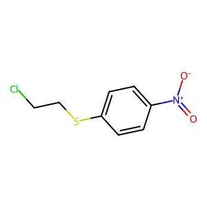 1-(2-chloroethylsulfanyl)-4-nitrobenzene structure