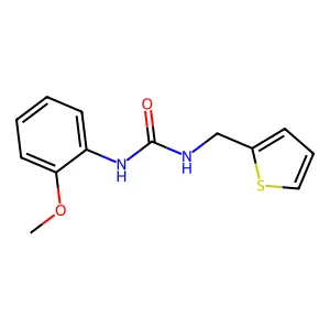 1-(2-methoxyphenyl)-3-(thiophen-2-ylmethyl)urea structure