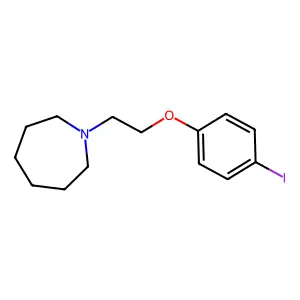 1-[2-(4-iodophenoxy)ethyl]azepane structure