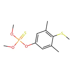 (3,5-dimethyl-4-methylsulfanylphenoxy)-dimethoxy-sulfanylidene-lambda5-phosphane structure