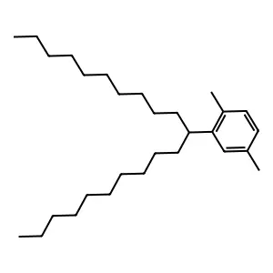 11-(2,5-Xylyl)heneicosane structure