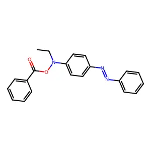 N-Benzoyloxy-N-ethyl-4-aminoazobenzene structure