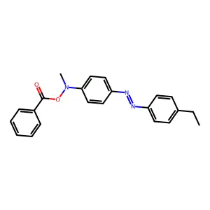 N-Benzoyloxy-4'-ethyl-N-methyl-4-aminoazobenzene structure