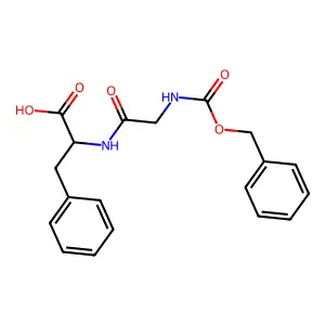 Carbobenzoxyglycylphenylalanine structure