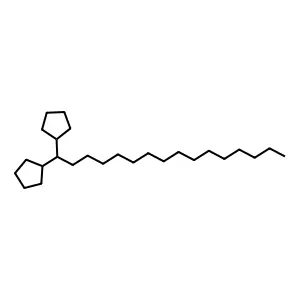 1,1-Dicyclopentylhexadecane structure