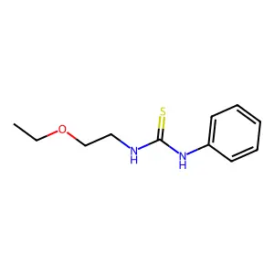 1-(2-ethoxyethyl)-3-phenylthiourea structure