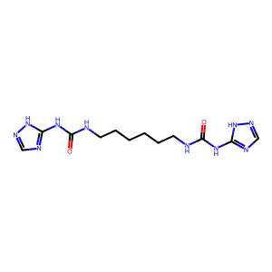 1-(1H-1,2,4-triazol-5-yl)-3-[6-(1H-1,2,4-triazol-5-ylcarbamoylamino)hexyl]urea structure