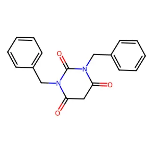 1,3-dibenzyl-1,3-diazinane-2,4,6-trione structure