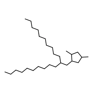1-(2-Decyldodecyl)-2,4-dimethylcyclopentane structure