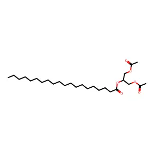 1,3-diacetyloxypropan-2-yl icosanoate structure