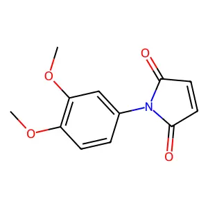 1-(3,4-dimethoxyphenyl)-2,5-dihydro-1H-pyrrole-2,5-dione structure