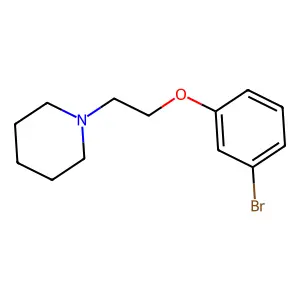 1-[2-(3-bromophenoxy)ethyl]piperidine structure
