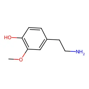 3-Methoxytyramine structure