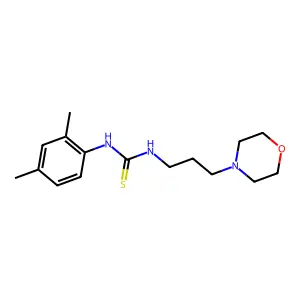 1-(2,4-dimethylphenyl)-3-(3-morpholin-4-ylpropyl)thiourea structure