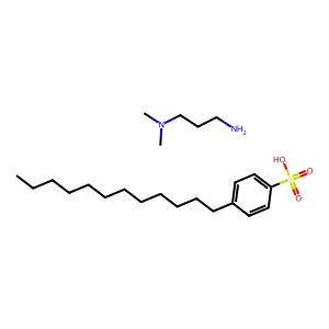 N',N'-dimethylpropane-1,3-diamine4-dodecylbenzenesulfonic acid structure