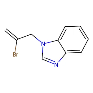 1-(2-bromoallyl)-1H-benzo[d]imidazole structure