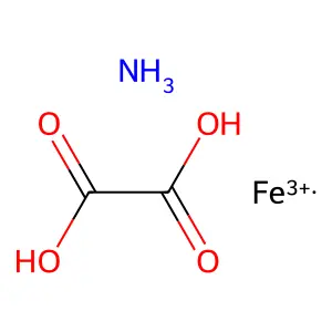 Iron ammonium oxalate structure