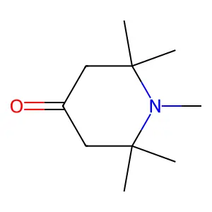 1,2,2,6,6-Pentamethyl-4-piperidone structure