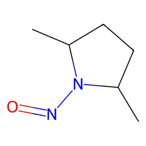 2,5-Dimethyl-N-nitrosopyrrolidine structure