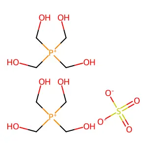 TETRAKIS(HYDROXYMETHYL)PHOSPHONIUM SULFATE structure