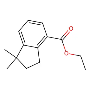 ethyl 1,1-dimethyl-2,3-dihydroindene-4-carboxylate structure