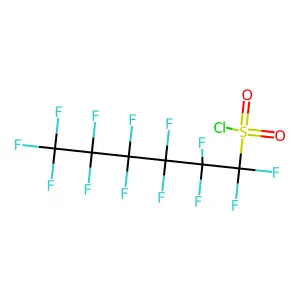 1,1,2,2,3,3,4,4,5,5,6,6,6-tridecafluorohexane-1-sulfonyl chloride structure