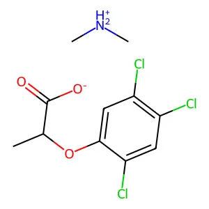 dimethylazanium2-(2,4,5-trichlorophenoxy)propanoate structure