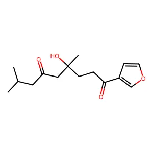 1-(furan-3-yl)-4-hydroxy-4,8-dimethylnonane-1,6-dione structure