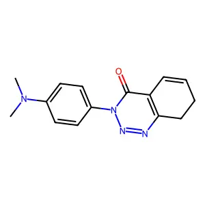 3-[4-(dimethylamino)phenyl]-7,8-dihydro-1,2,3-benzotriazin-4-one structure