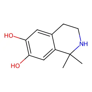 1,1-Dimethyl-1,2,3,4-tetrahydroisoquinoline-6,7-diol structure
