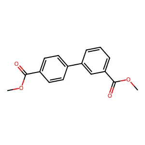 [1,1'-Biphenyl]-3,4'-dicarboxylic acid, dimethyl ester structure