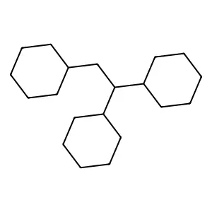 1,2-dicyclohexylethylcyclohexane structure