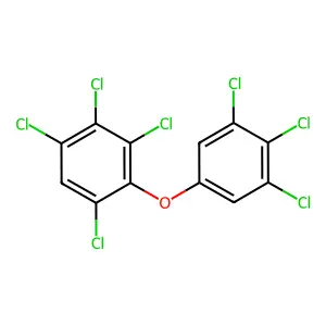 1,2,3,5-tetrachloro-4-(3,4,5-trichlorophenoxy)benzene structure