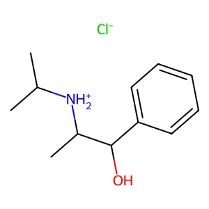 (+-)-alpha-(1-(Isopropylamino)ethyl)benzyl alcohol hydrochloride structure