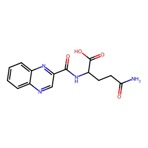 Glutamine, N2-(2-quinoxalinylcarbonyl)-, L- structure
