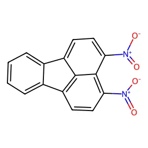 3,4-Dinitrofluoranthene structure